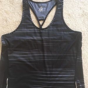 RoadRunner Sports Workout Tank--Blk Pattern-XL